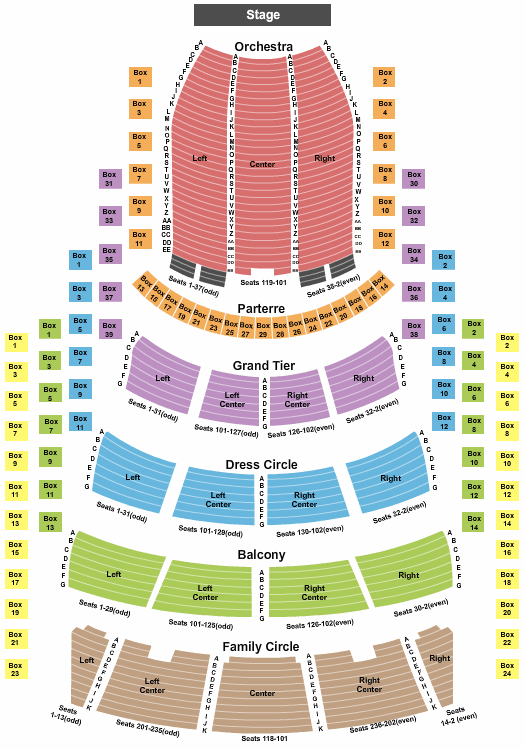 valley view casino seating for andrea bocelli